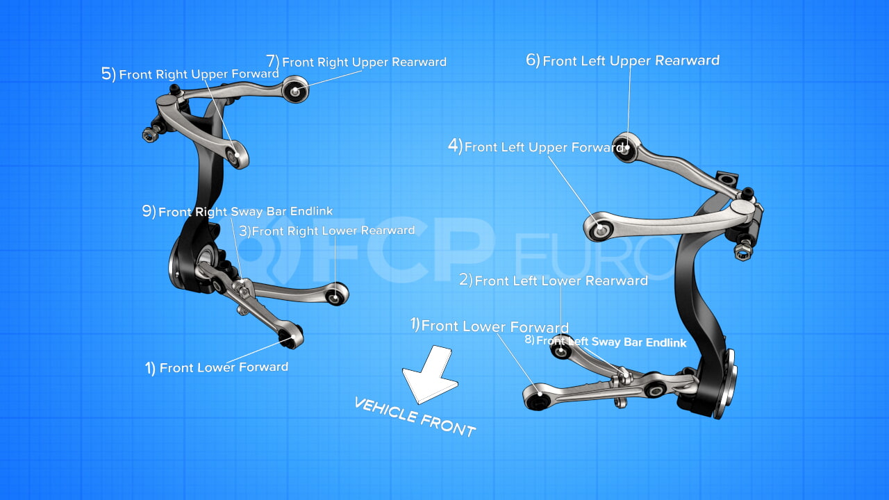 Audi Control Arm Kit - Lemforder 4D0498998 | FCP Euro