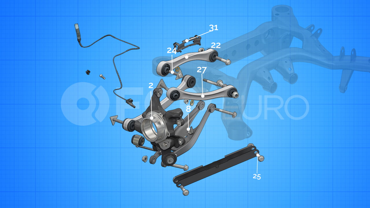 BMW Control Arm - TRW 33322283545 | FCP Euro