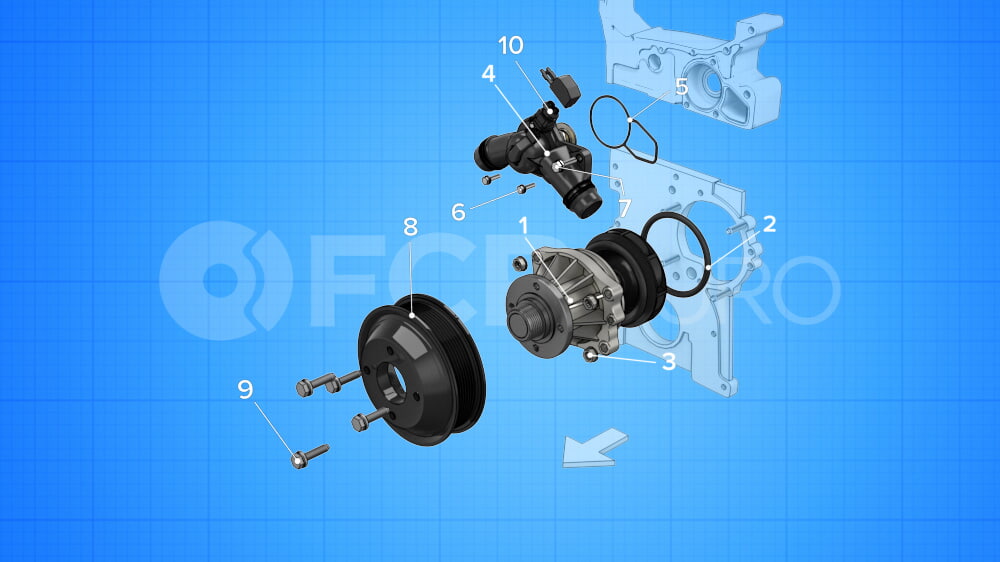 BMW Water Pump - Hepu P472 | FCP Euro